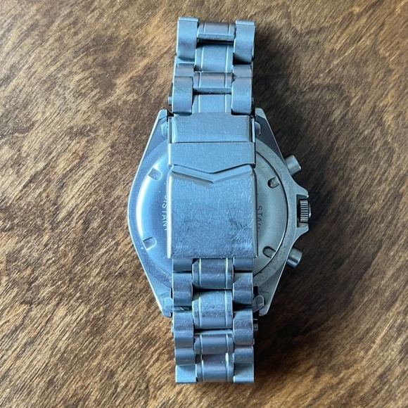 Visage Men's Chrono 5 ATM Watch 01893. Yellow Dial with Stainless Steel Bracelet - Picture 8 of 8